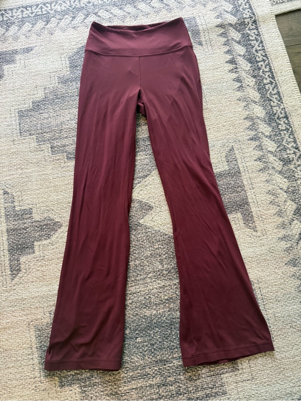 Groove Nulu High-Rise Flared Pant - Burgundy